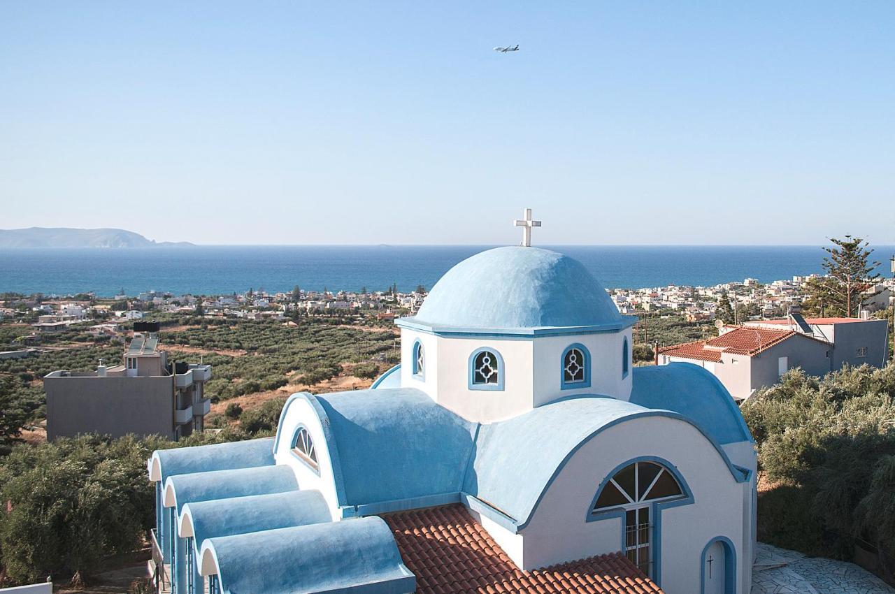 Adorable Country House With Sea & Church View! Kokkini Hani Ngoại thất bức ảnh